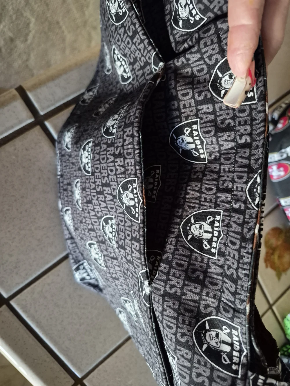 NFL Riders  Black Logo Tote Bag